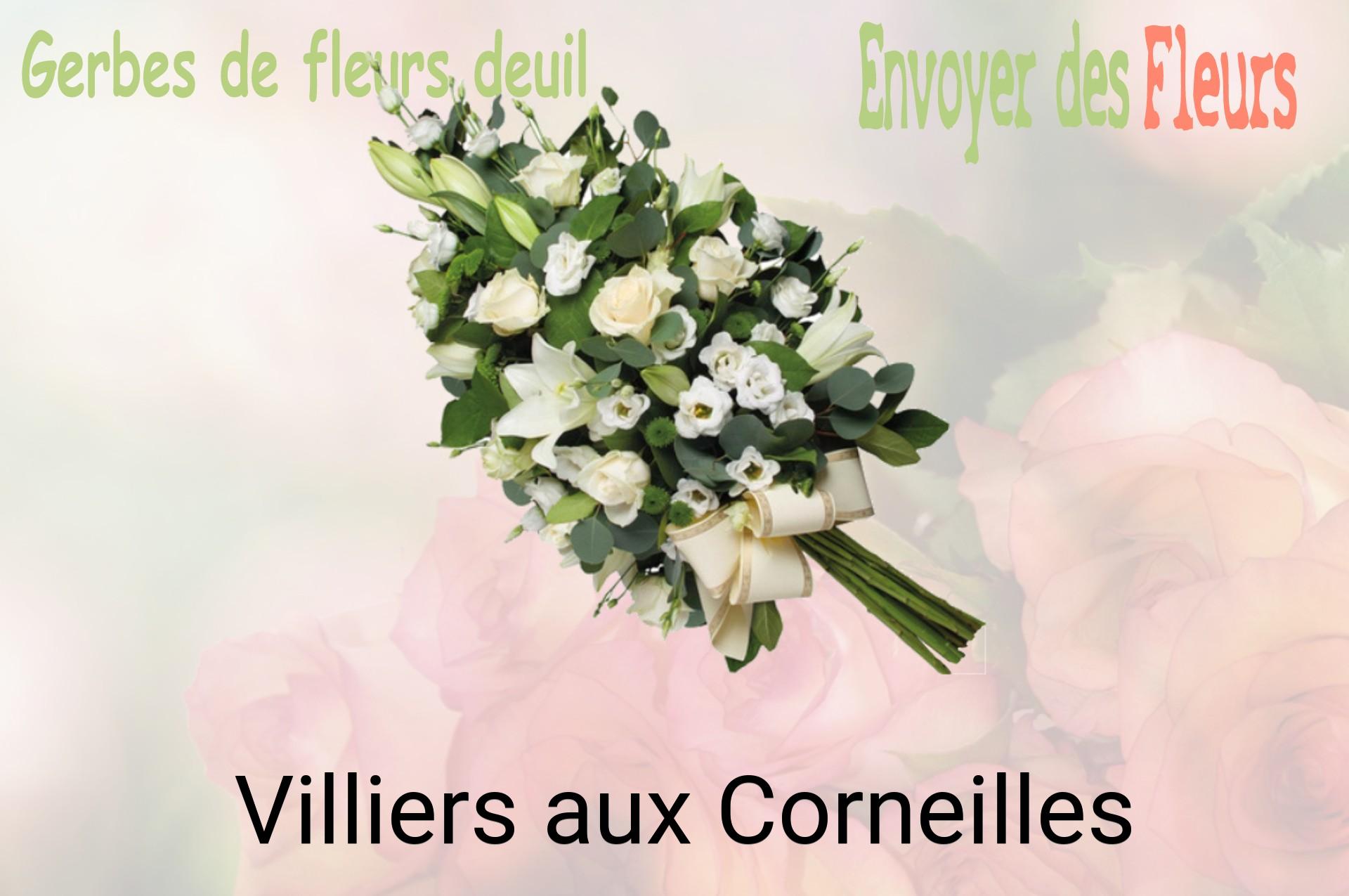 Gerbe de fleurs de deuil livrée à Villiers-aux-Corneilles